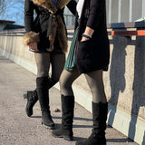 Jambes impeccables Faux collants chauds translucides