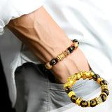 Bracelet d'obsidienne Pi Xiu 3D