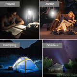 Lampe De Camping Extérieure Á DEL Avec Ventilateur