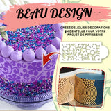 Pochoir de décoration de gâteau (10 PCS en 1 SET)