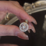 Bague Zircon Ronde Luxueuse et Délicate