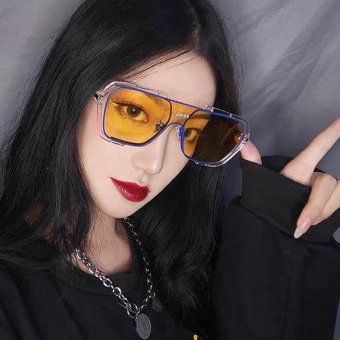 Lunettes de soleil à grande monture