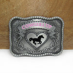 boucle de ceinture en alliage de chapeau de cowboy