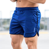 Short de sport de couleur unie pour hommes