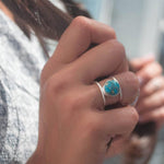 Bague Or Turquoise Naturelle