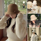 Chapeau de pêcheur en tweed de laine