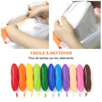 Crayon de Cire Lavable pour Enfants (12/24/36 couleurs) - ciaovie