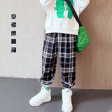 Pantalon de Survêtement à Carreaux pour Enfants