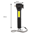 Lampe de poche anti-éblouissement de marteau de sécurité
