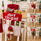 ⛄Housses de chaise de salle à manger décoratives🎅