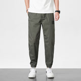 Pantalon de survêtement d'été en soie glacée ample