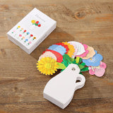 Calendrier de bureau en forme de vase à fleurs