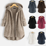 Manteau uni à capuche