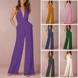 Pantalon sexy à col licou pour femmes