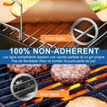 Hirundo 2Pcs Tapis de Cuisson De Gril Résistant à la Chaleur