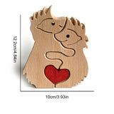 Décoration en Bois Sculptée en Forme d'Animal la Fête des Mères