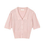 Cardigan Ajouré À Col V pour Femmes - ciaovie