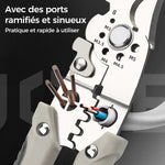 Pince Coupe-câble Multifonctionnelle avec Dénudeur et Sertisseur
