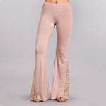 Femmes Pantalon Évasées Dentelles de la Mode