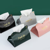 Boîte de rangement en cuir pour mouchoirs