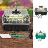 Plateaux de démarrage de graines avec lumière de croissance, 5 ensembles