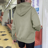 Sweat-shirt Décontracté à Capuche Élégant