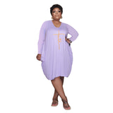 Robe De Lettre De Couleur Unie