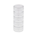 5 bouteilles scellées transparentes connectées