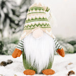 Figurine Elfe de Noël Vert Vieil Homme Sans Visage