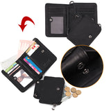 Portefeuille à fermeture éclair Rfid pour hommes