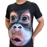 T-shirt drôle et créatif de singe