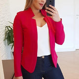 Petit Costume De Couleur Unie Pour Femmes