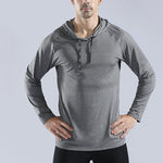 T-shirt manches longues à capuche homme