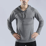 T-shirt manches longues à capuche homme