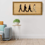 Portrait encadré d'Abbey Road des Beatles