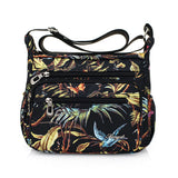 Sac à main à bandoulière en nylon multi-poches pour femme