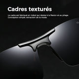 Lunettes de soleil photochromiques pour hommes avec verre polarisé
