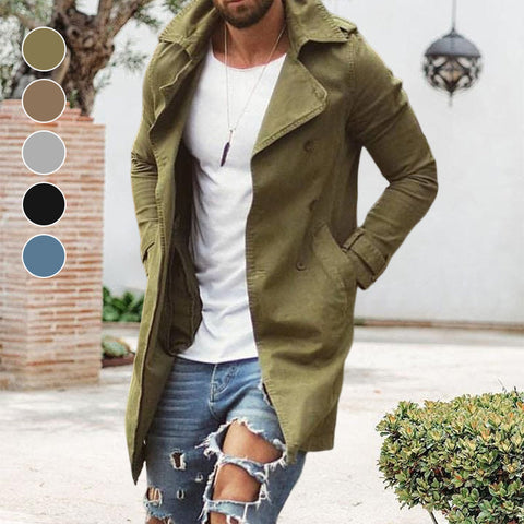 Trench coupe slim pour homme