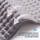coussin chauffant en micropeluche