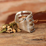Bague Personnalisée en Argent Vintage