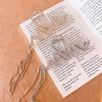 Barrette serpent avec strass