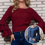 Chemise en mousseline à manches évasées