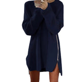 Robe Pull Ample Avec Fermeture Élair