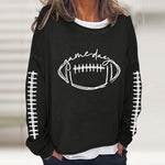 T-shirt décontracté à manches longues Gameday Football Lover pour femme