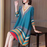 Robe ample élégante avec un décolleté en V