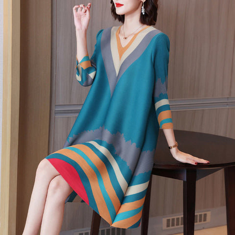 Robe ample élégante avec un décolleté en V