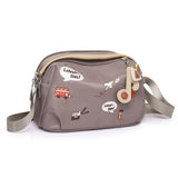 Sac à bandoulière décontracté en tissu Oxford léger imprimé pour femmes