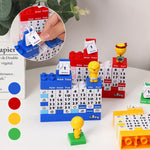 Beau calendrier de puzzle de blocs de dessin animé