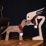 Ornements de table de sculpture en bois
