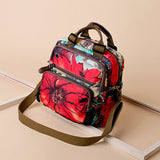 Sac Á Dos Á Motif De Fleurs De Style Loisirs